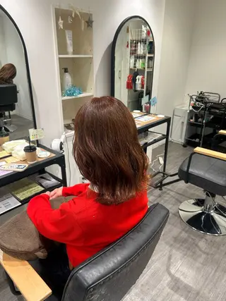 ミディアム カラー ヘアアレンジ cocotte 💟草間紫音💟のヘアスタイル