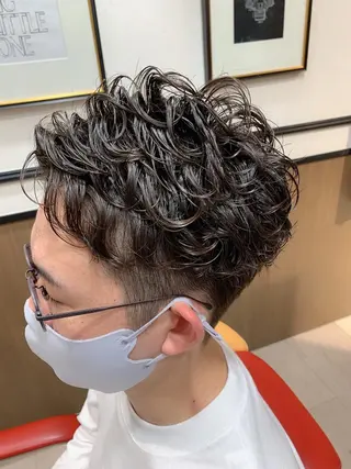 ショート パーマ mod's hair men所属・モッズヘアメン 我喜屋秀人のヘアスタイル