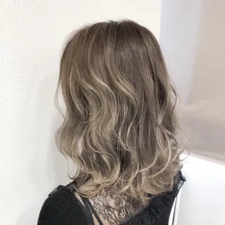 ミディアム カラー パーマ ヘアアレンジ メンズ キッズ ネイル マツエク・マツパ biscohair 髪にドラマを。のヘアスタイル