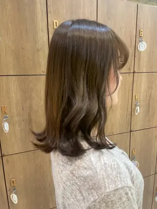 ミディアム 韓国カラー／エクステ 松戸梨杏のヘアスタイル