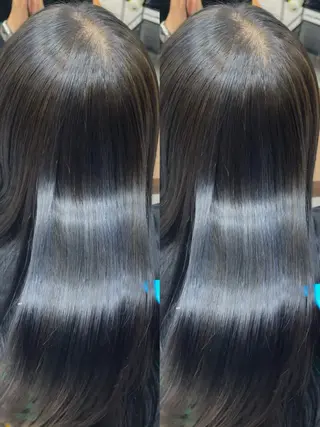 セミロング 朝5分でキマる艶髪 ／ヤマダのヘアスタイル