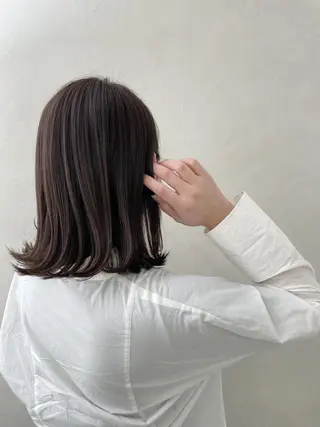 ミディアム カラー 飯塚 青空のヘアスタイル