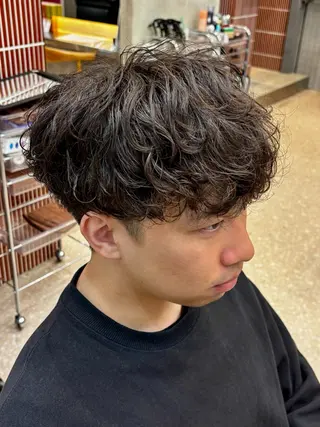 パーマ メンズ 高橋一平 モデル様募集中のヘアスタイル