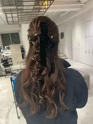 ロング ヘアアレンジ loely 💞miyuのヘアスタイル