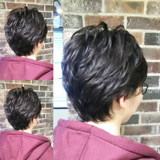 ショート パーマ ヘアアレンジ メンズ キッズ ネイル マツエク・マツパ Beauty＆Relaxation MEGUMI所属・MEGUMI megumiのヘアスタイル