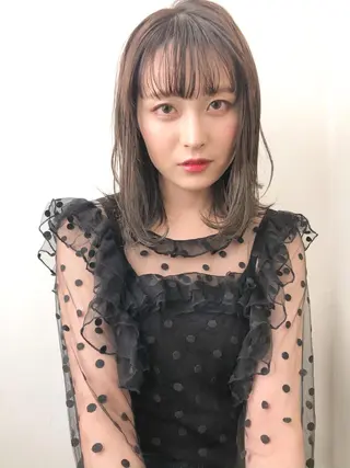 ミディアム シンタニナオト /梅田茶屋町のヘアスタイル