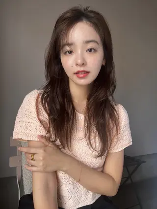 ロング カラー MINX The pass所属・透明感ケアカラー/ レイヤー/ryokaのヘアスタイル