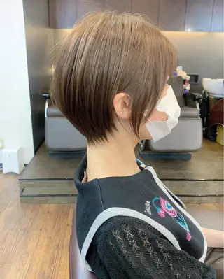 ショート 縮毛矯正/ショート/ レイヤー/畑中正敏のヘアスタイル