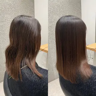 セミロング 髪質改善ヘアケア 艶髪特化/上田のヘアスタイル