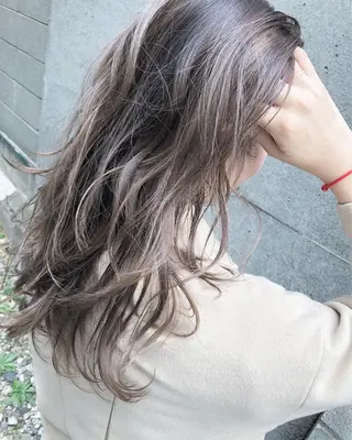 ロング カラー 龍 正也のヘアスタイル