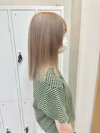 ミディアム カラー 田中大星 /ボブ 縮毛矯正のヘアスタイル