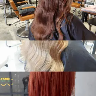 セミロング カラー 艶髪✨ブリーチ職人 井手正康のヘアスタイル