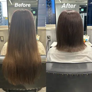 ミディアム プルエクステ/インナ ーカラー🦊はるなのヘアスタイル