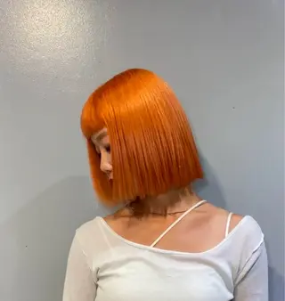 セミロング カラー メンズカット/パーマ 艶カラーTAIGA︎のヘアスタイル