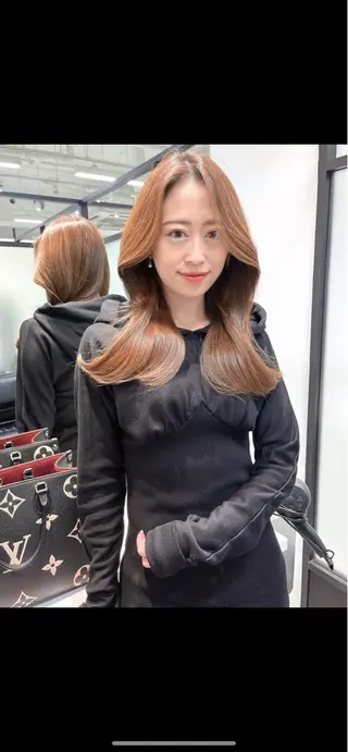 セミロング 韓国レイヤーカット 髪質改善▫️水野有真のヘアスタイル