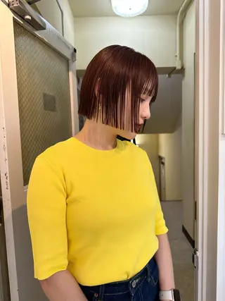ショート カラー FavyS「フェイヴィーズ」所属・竹中 彩音のヘアスタイル