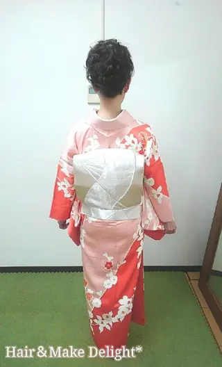 ヘアアレンジ セミロング Hair&Make  Delight*のヘアスタイル