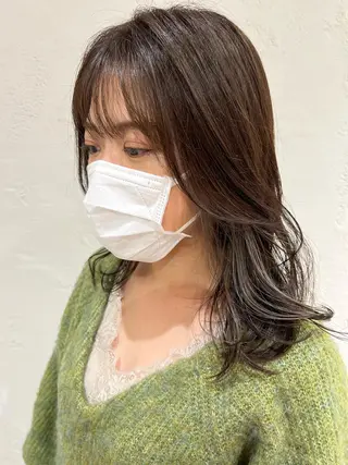 ミディアム 韓国ヘア🇰🇷/ レイヤーカット✂︎のヘアスタイル
