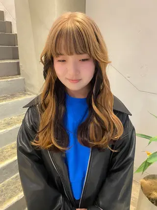 ロング レイヤーカット/ ダブルカラー/櫻井のヘアスタイル