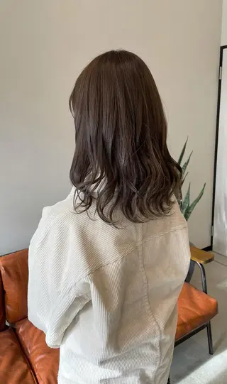 セミロング キノシタ ナオユキのヘアスタイル