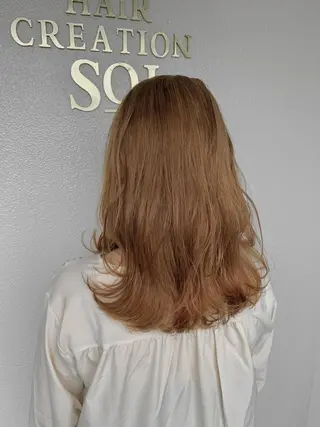 ロング カラー 三野 沙也のヘアスタイル