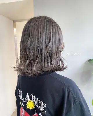 ミディアム カラー ヘアアレンジ ボブ /ニュアンス/ satomi🧸💖のヘアスタイル