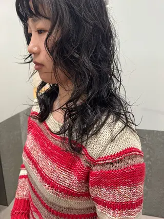 セミロング パーマ センスをお届けします 大谷将生infpのヘアスタイル