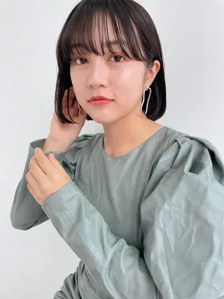 ミディアム カラー パーマ 💖美髪矯正💖 辻未侑のヘアスタイル