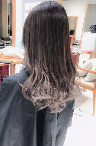 セミロング カラー Days 透明感カラーのヘアスタイル