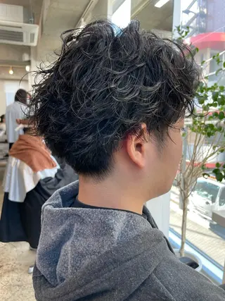 パーマ 【メンズパーマ】比嘉 啓人のヘアスタイル