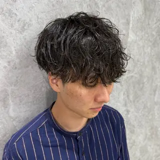 ショート 💈メッシュパーマ 特化💈ユウマ💈のヘアスタイル