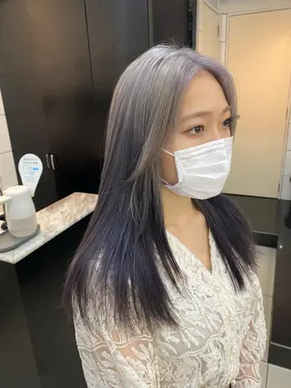 ロング カラー 韓国ヘア/ハイトーン RYUSEIのヘアスタイル