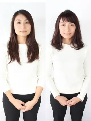 セミロング 河野 薫のヘアスタイル