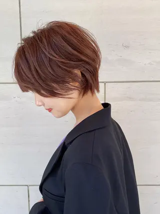 ショート カラー 女性が憧れる ショート/角田愛和のヘアスタイル