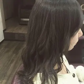 セミロング カラー パーマ embrace エンブレイスのヘアスタイル