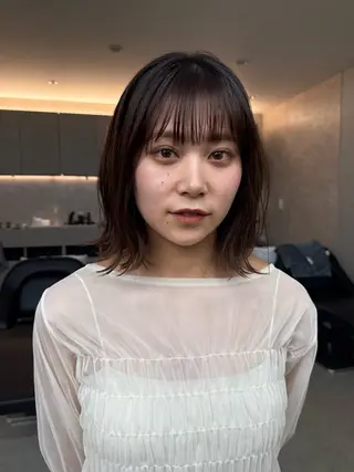 ミディアム 松本 雄嗣のヘアスタイル