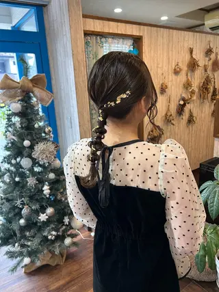 ミディアム ヘアアレンジ 早坂 さくらのヘアスタイル