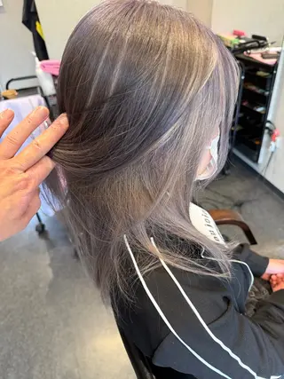 セミロング 髪質改善⚡️カラー 🍀武久 誠🍀のヘアスタイル