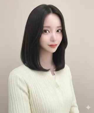 ミディアム カラー 韓国ヘア/髪質改善 TAKAHIROのヘアスタイル