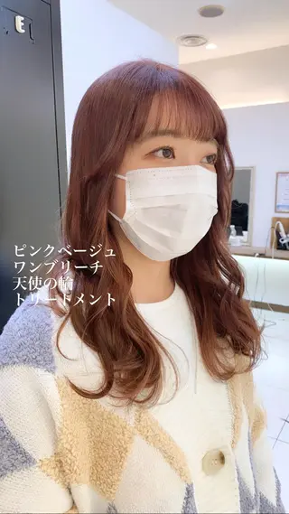 セミロング カラー 似合わせカラー/艶 髪質改善/ヨシザキのヘアスタイル