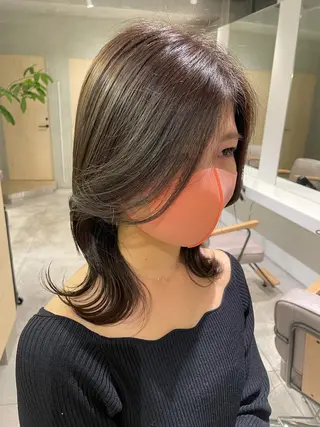 ミディアム 銀座／レイヤーカット 🤍内野すみれのヘアスタイル