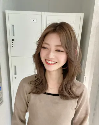 ミディアム カラー 加藤 利基のヘアスタイル