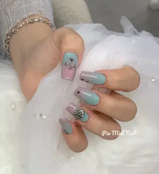 ネイル momo 長さだしのネイルデザイン