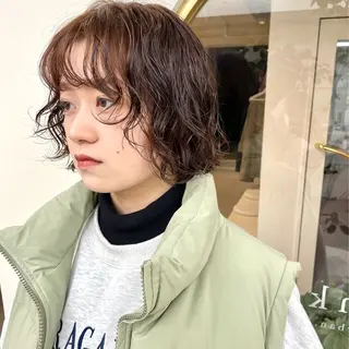 ショート パーマ kvell by urban.所属・ショート・ボブ ・ウルフ✂︎IMAIのヘアスタイル