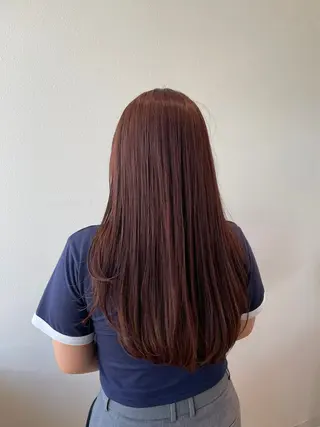 ロング カラー 木村 架音のヘアスタイル