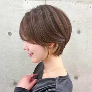 ショート ショート/レイヤー/ 縮毛矯正/ 渡邊莉玖のヘアスタイル