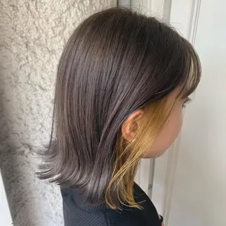 ミディアム カラー ヘアアレンジ 悩み解決/艶髪/ LISAのヘアスタイル