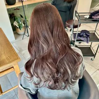 セミロング カラー ブリーチなし/レイヤ ー特化🌈Tommyのヘアスタイル