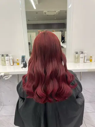 ロング カラー ヘアアレンジ 💗横浜美容室 💗HARUNAのヘアスタイル