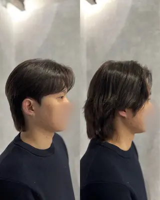 ショート パーマ メンズ 韓国メンズヘア/ ダウンパーマ/歩夢のヘアスタイル